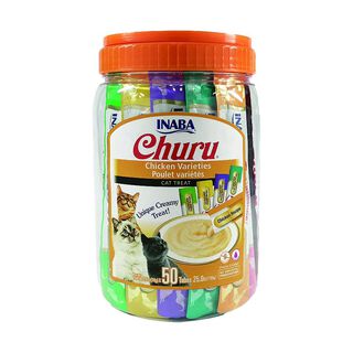 Churu Snack Cremoso Variedades de Frango para gatos - Pack 50